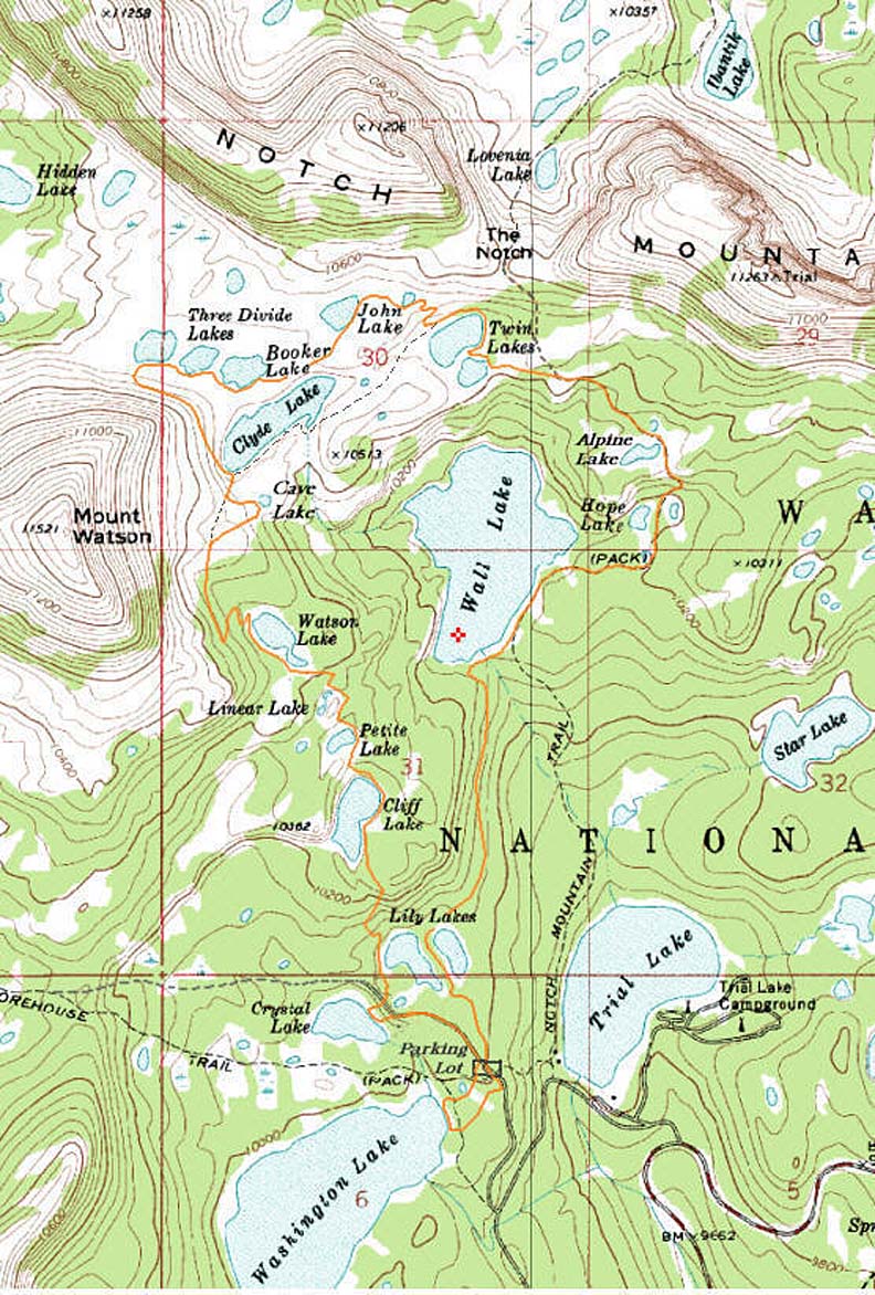 Clyde Lake Trail Map